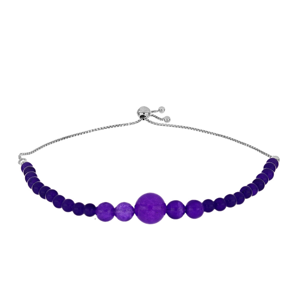 Brățară din Argint 925 ( 1.77 grame ) cu Jad Violet 26.95 Carate 1 