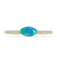 Inel din Argint 925 Placat cu Aur ( 1.49 grame ) cu Opal Albastru Etiopian Paraiba 0.35 Carate