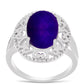 Inel din Argint 925 ( 4.68 grame ) cu Jad Violet 5.76 Carate