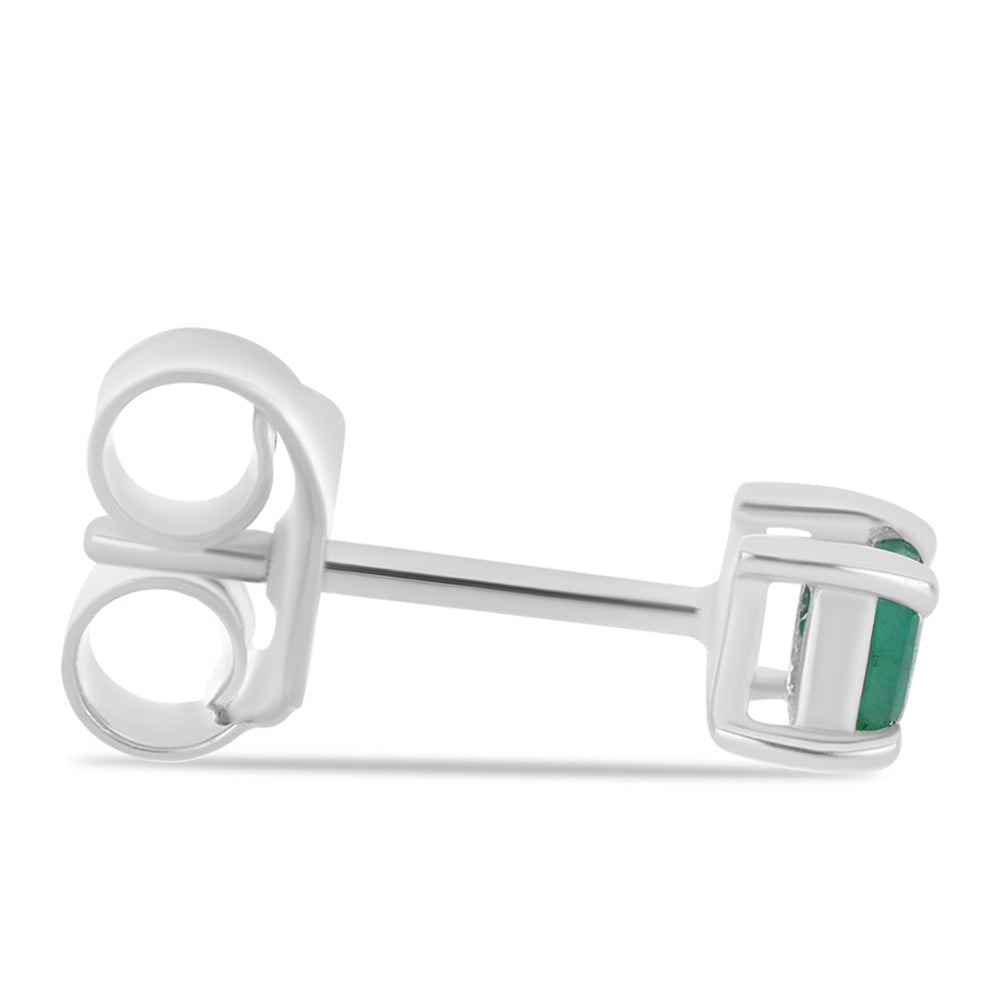 Cercei din Argint 925 ( 0.88 grame ) cu Smarald Brazilian 0.27 Carate