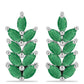 Cercei din Argint 925 ( 3.3 grame ) cu Smarald Brazilian 1.49 Carate