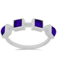 Inel din Argint 925 ( 3.31 grame ) cu Jad Violet și Topaz Alb 1.37 Carate