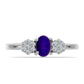 Inel din Argint 925 ( 2.12 grame ) cu Jad Violet și Topaz Alb 0.67 Carate
