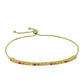 Brățară din Argint 925 Placat cu Aur ( 4.8 grame ) cu Safir Rosebery Curcubeu 1.25 Carate