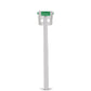 Inel din Argint 925 ( 1.57 grame ) cu Smarald Brazilian 0.38 Carate