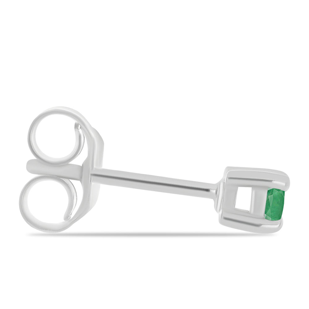 Set din Argint 925 ( 2.45 grame ) cu Smarald Brazilian 0.43 Carate ( Cercei+Inel+Pandantiv ) 5 