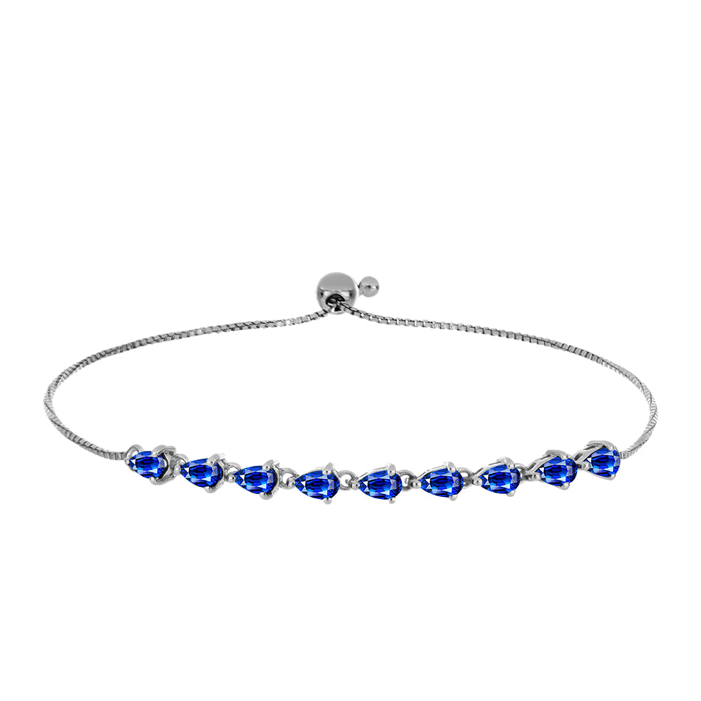 Brățară din Argint 925 ( 3.83 grame ) cu Safir Albastru Australian 3.02 Carate 1 