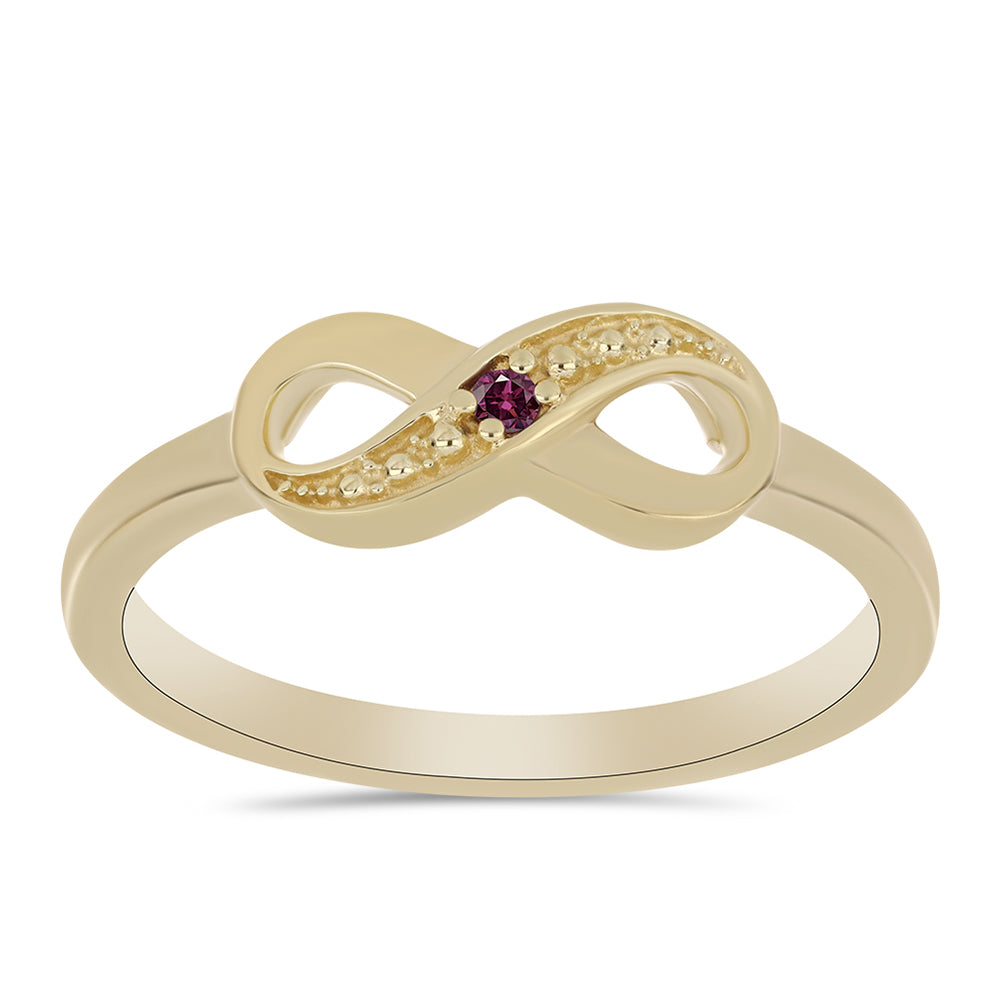 Inel din Argint 925 Placat cu Aur ( 2.15 grame ) cu Diamant Violet 0.02 Carate 3 