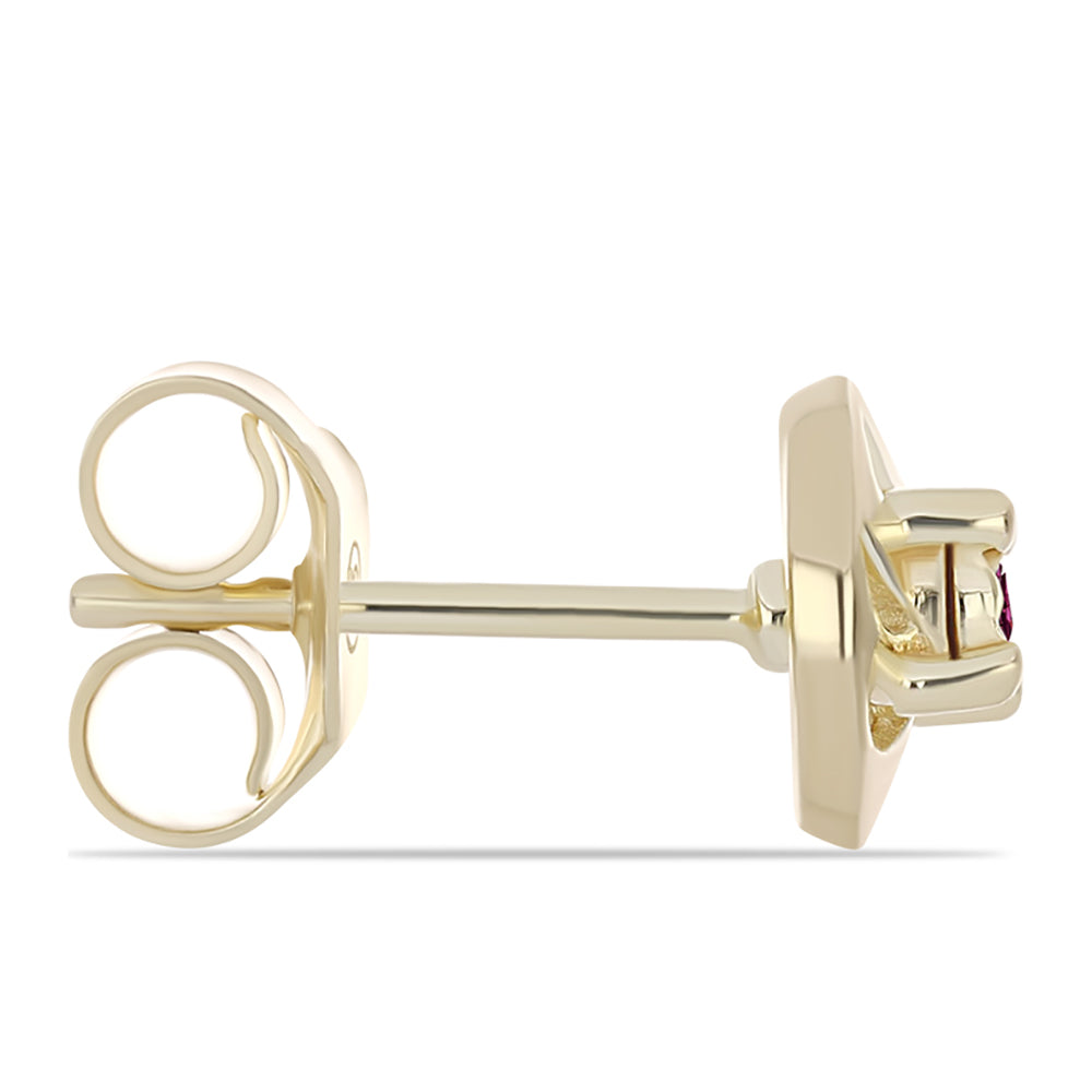 Set din Argint 925 Placat cu Aur ( 3.38 grame ) cu Diamant Violet 0.06 Carate ( Cercei+Inel+Pandantiv ) 5 