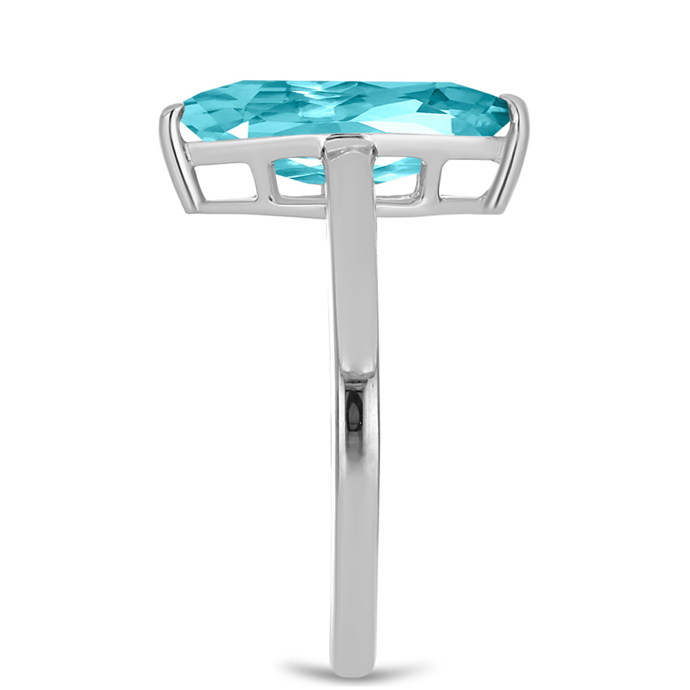 Inel din Argint 925 ( 2.34 grame ) cu Cuarț Paraiba 2.33 Carate 4 