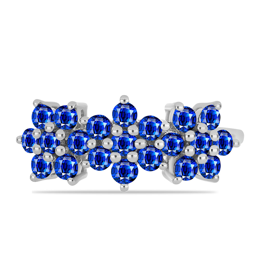Inel din Argint 925 ( 1.64 grame ) cu Safir Albastru Australian 1.15 Carate 1 