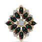 Inel din Argint 925 Placat cu Aur ( 4.5 grame ) cu Opal Etiopian Negru Lega Dembi și Topaz Alb 2.11 Carate