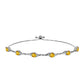 Brățară din Argint 925 ( 6.05 grame ) cu Citrin Ural și Topaz Alb 3.49 Carate