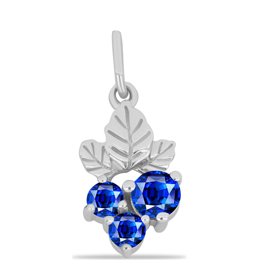 Pandantiv din Argint 925 ( 0.94 grame ) cu Safir Albastru Australian 0.74 Carate 1 