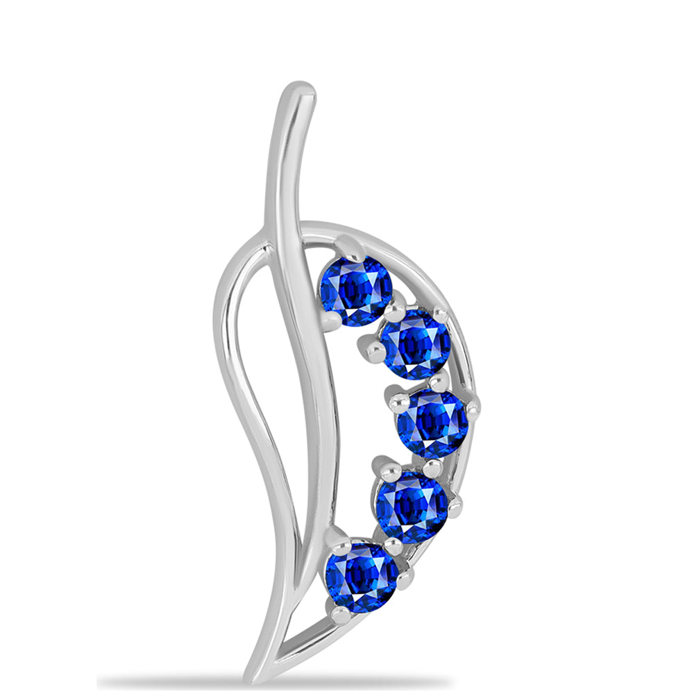 Pandantiv din Argint 925 ( 1.62 grame ) cu Safir Albastru Australian 0.9 Carate