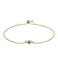 Brățară din Argint 925 Placat cu Aur ( 2.31 grame ) cu Diamant Violet și Diamant Alb 0.06 Carate