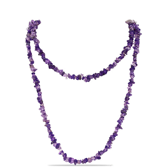 Colier din Pepită ( 35.24 grame ) cu Ametist Marocan 176.21 Carate