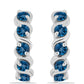 Cercei din Argint 925 ( 4.11 grame ) cu Topaz Albastru ”Londra” 1.33 Carate