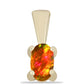 Pandantiv din Argint 925 Placat cu Aur ( 0.35 grame ) cu Opal de Foc American 0.18 Carate