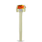 Inel din Argint 925 Placat cu Aur ( 2.09 grame ) cu Opal de Foc American și Zircon Alb 0.59 Carate
