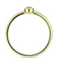 Inel din Argint 925 Placat cu Aur ( 1.79 grame ) cu Diamant de culoarea Șampaniei 0.12 Carate