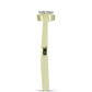 Inel din Argint 925 Placat cu Aur ( 1.86 grame ) cu Diamant de culoarea Șampaniei și Diamant Alb 0.07 Carate