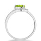 Inel din Argint 925 ( 2.42 grame ) cu Peridot Changbai 0.74 Carate