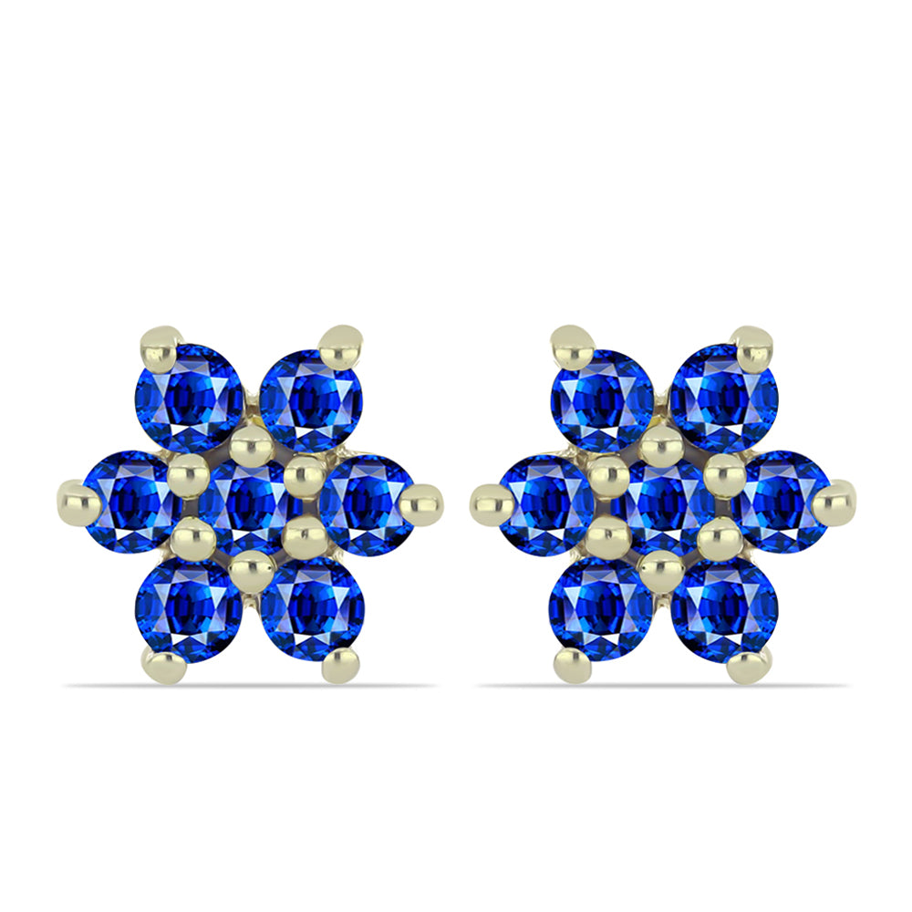 Set din Argint 925 Placat cu Aur ( 6.2 grame ) cu Rubin Malagasy și Smarald Brazilian 2.19 Carate ( Cercei ) 6 