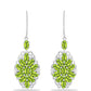 Cercei din Argint 925 ( 6.04 grame ) cu Peridot Changbai 5.51 Carate