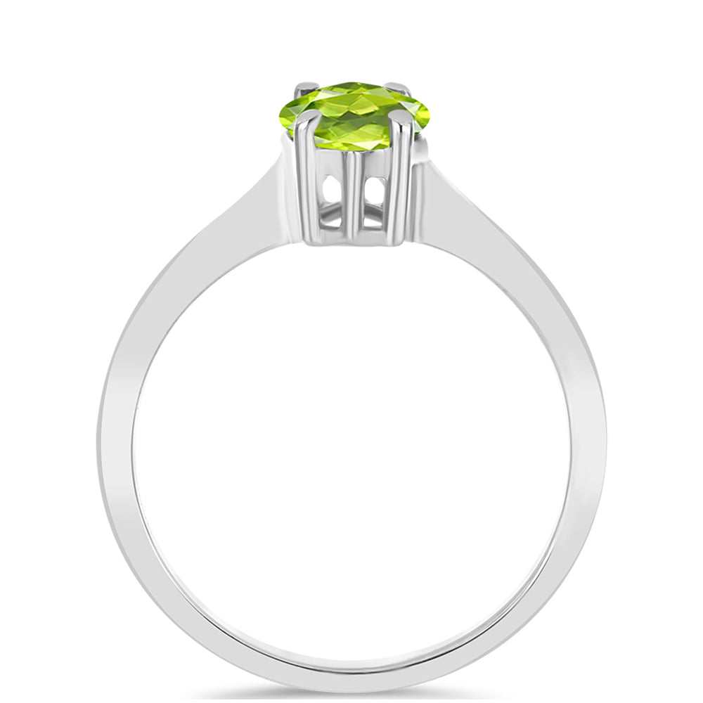 Inel din Argint 925 ( 2.57 grame ) cu Peridot Changbai 1.81 Carate 2 