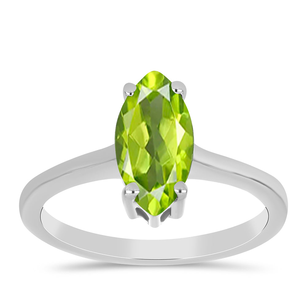 Inel din Argint 925 ( 2.57 grame ) cu Peridot Changbai 1.81 Carate 3 