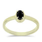 Inel din Argint 925 Placat cu Aur ( 2.08 grame ) cu Onix Negru Suwar 0.47 Carate