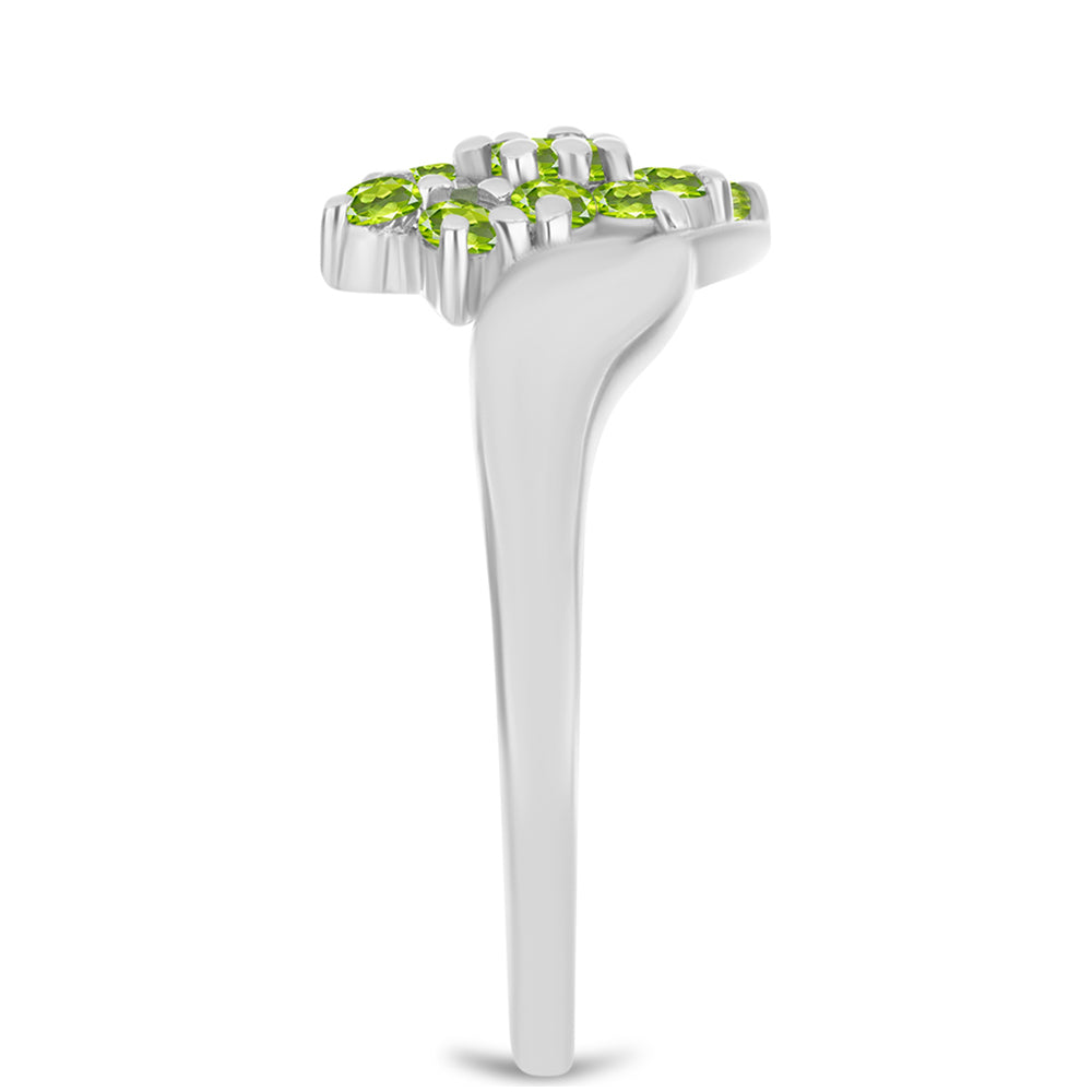 Inel din Argint 925 ( 2.42 grame ) cu Peridot Changbai 0.56 Carate