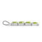 Cruce Pandantiv din Argint 925 ( 1.8 grame ) cu Peridot Changbai 1.42 Carate