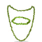 Set din Pepită ( 38.86 grame ) cu Peridot Changbai 194.32 Carate ( Colier+Brățară )