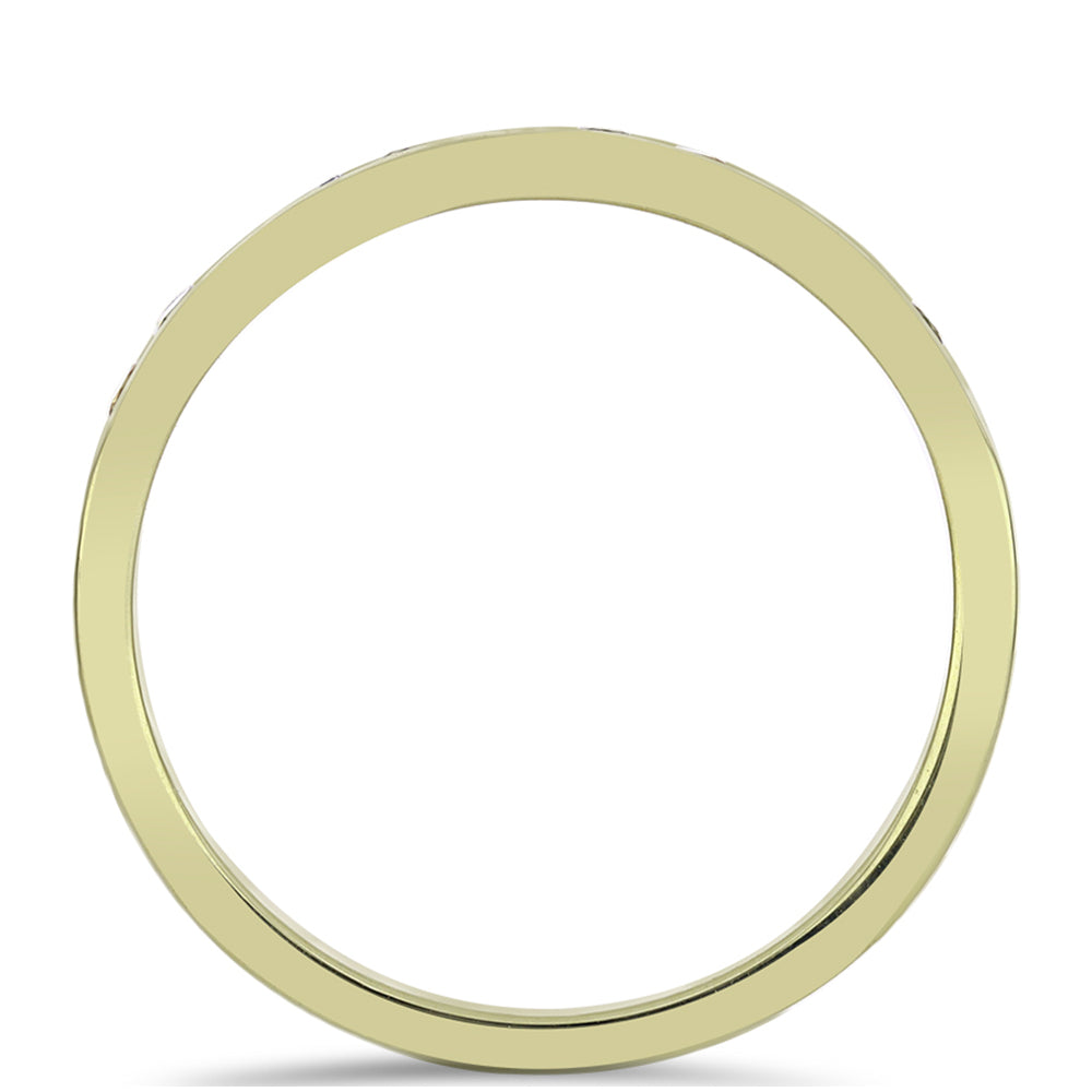 Inel din Argint 925 Placat cu Aur ( 1.92 grame ) cu Safir Rosebery Curcubeu 0.62 Carate 3 