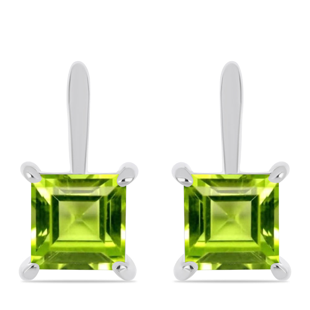 Cercei din Argint 925 ( 2.67 grame ) cu Peridot Changbai 2.51 Carate
