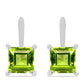 Cercei din Argint 925 ( 2.67 grame ) cu Peridot Changbai 2.51 Carate