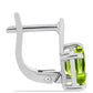 Cercei din Argint 925 ( 2.67 grame ) cu Peridot Changbai 2.51 Carate
