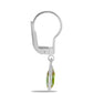 Cercei din Argint 925 ( 1.07 grame ) cu Peridot Changbai 2.62 Carate