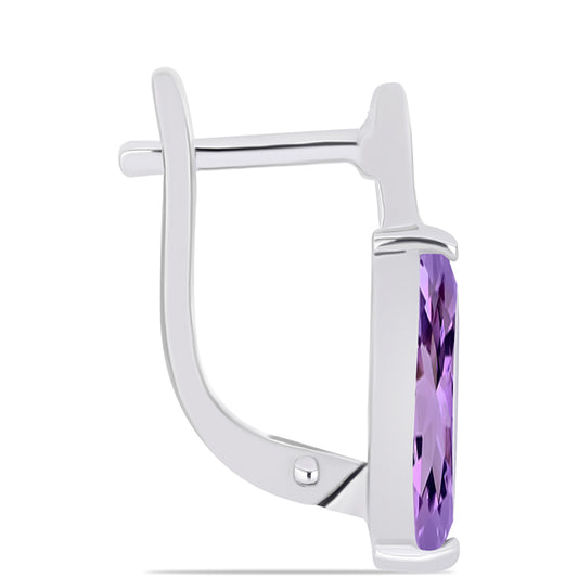 Cercei din Argint 925 ( 3.57 grame ) cu Ametist Rose de France 2.87 Carate