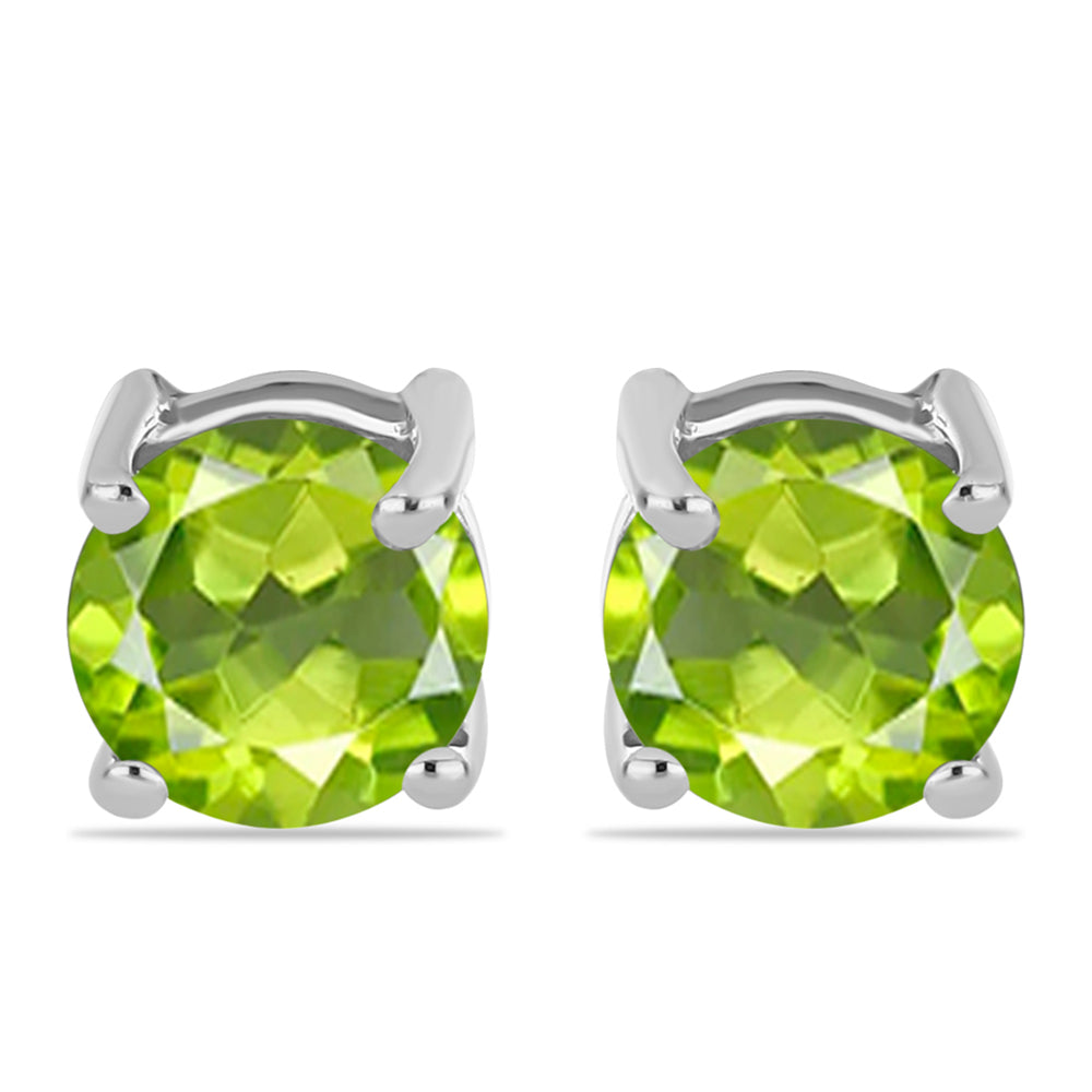 Cercei din Argint 925 ( 0.99 grame ) cu Peridot Changbai 1.05 Carate