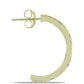 Cercei din Argint 925 Placat cu Aur ( 3.79 grame ) cu Safir Rosebery Curcubeu 1.97 Carate