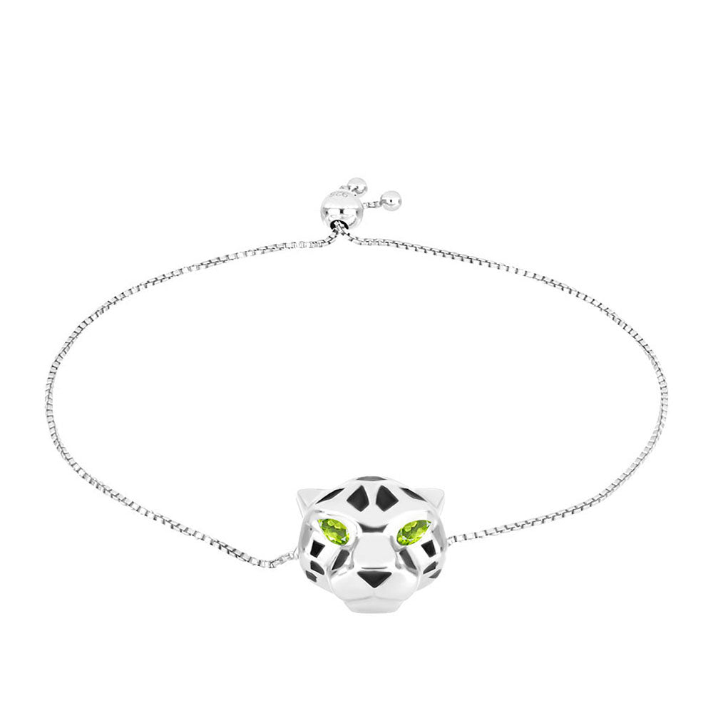 Brățară din Argint 925 ( 11.04 grame ) cu Peridot Changbai 0.44 Carate