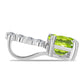 Pandantiv din Argint 925 ( 0.5 grame ) cu Peridot Changbai și Topaz Alb 0.97 Carate