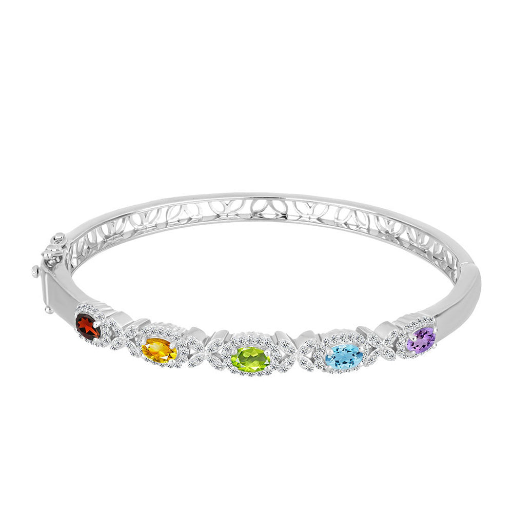 Cruce Set din Argint 925 ( 22.66 grame ) cu Ametist Rose de France și Citrin Ural 5.38 Carate ( Brățară+Pandantiv ) 5 