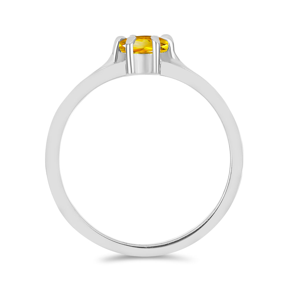 Inel din Argint 925 ( 2.29 grame ) cu Citrin Ural 0.48 Carate 3 