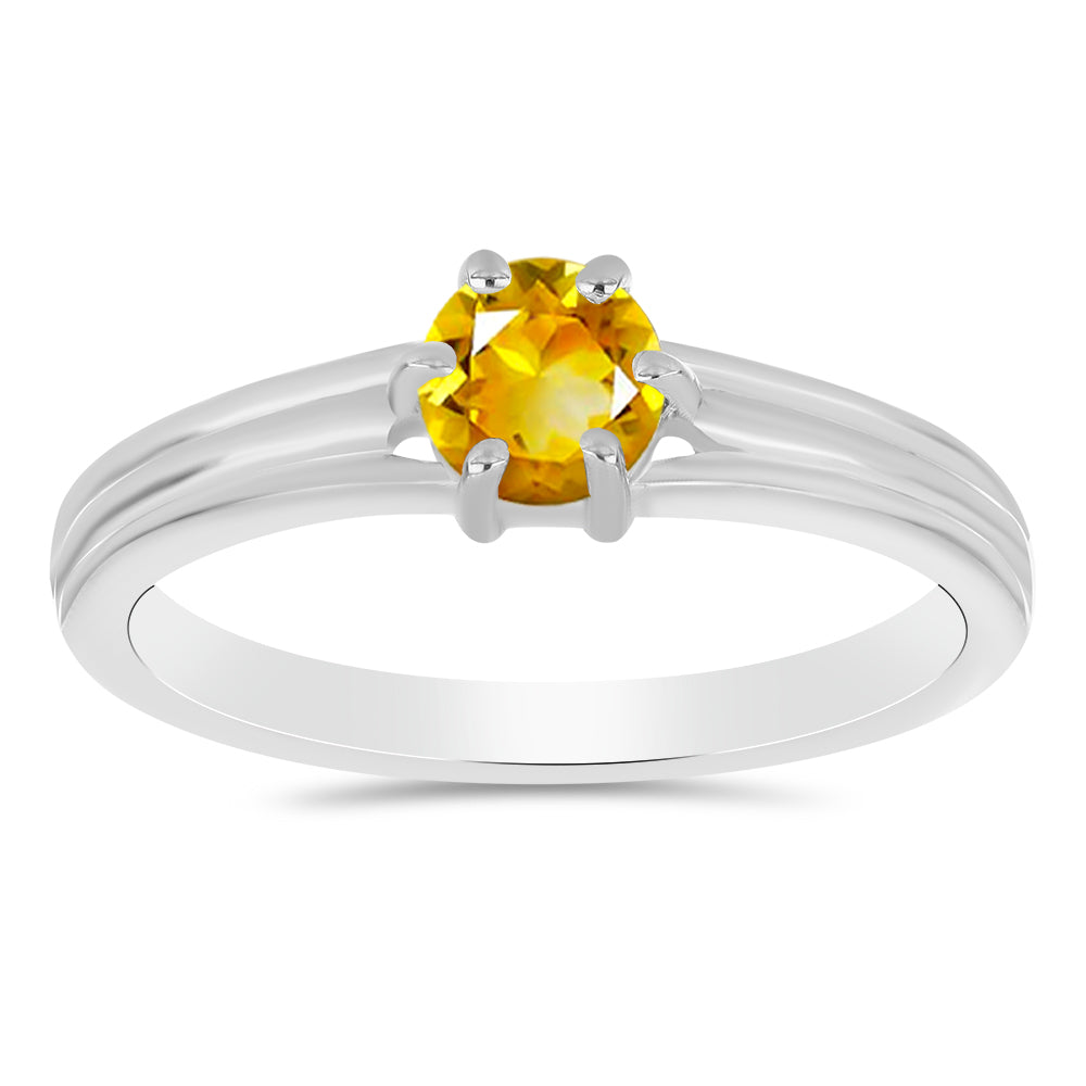 Inel din Argint 925 ( 2.29 grame ) cu Citrin Ural 0.48 Carate 1 