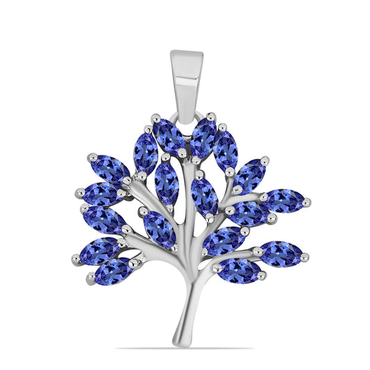 Pandantiv din Argint 925 ( 2.22 grame ) cu Tanzanit 1.83 Carate