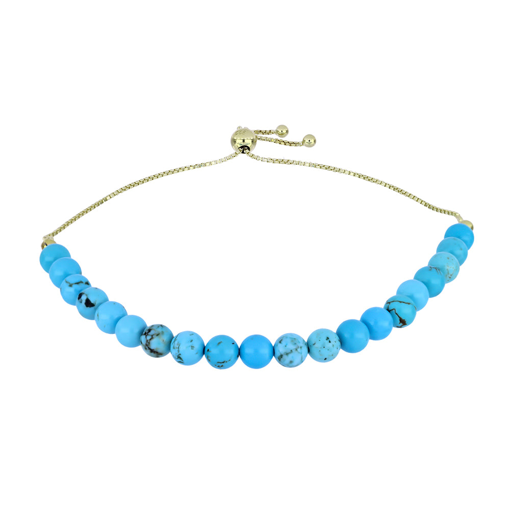 Brățară din Argint 925 Placat cu Aur ( 1.74 grame ) cu Turcoaz ”Frumoasa Adormită” 41.65 Carate 1 